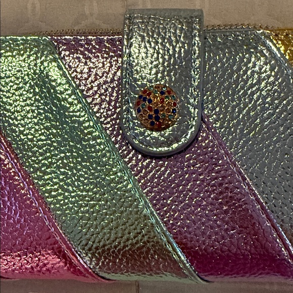 Alyssa Multicolor Metallic Wallet - Picture 2 of 8